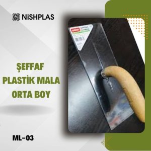 Şeffaf Plastik Mala Orta