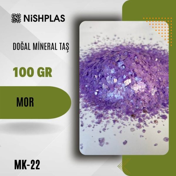 Nishplas Doğal Mineral Taş – Mor – MK-22