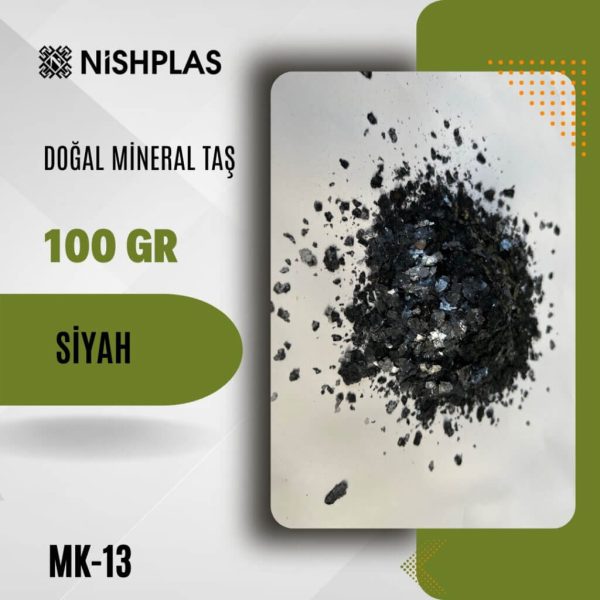 Nishplas Doğal Mineral Taş – Siyah – MK-13